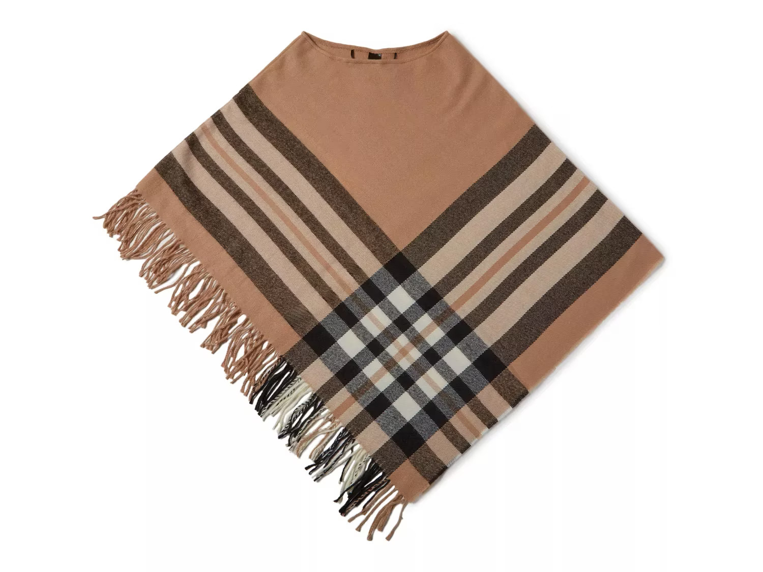 Kelly & Katie Plaid Poncho | DSW