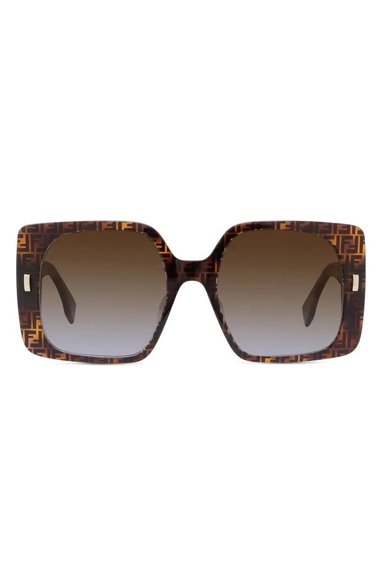 The Fendi First 53mm Square Sunglasses | Nordstrom