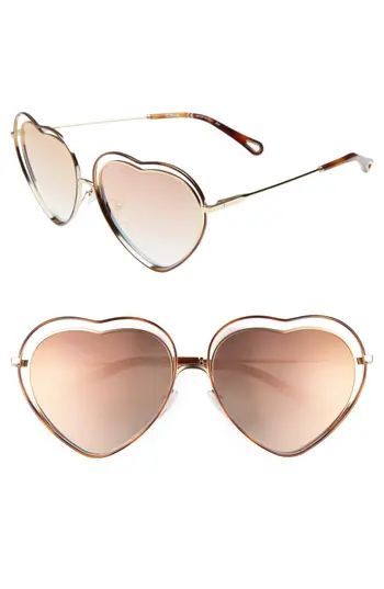 Women's Chloe Poppy Love Heart Sunglasses - | Nordstrom