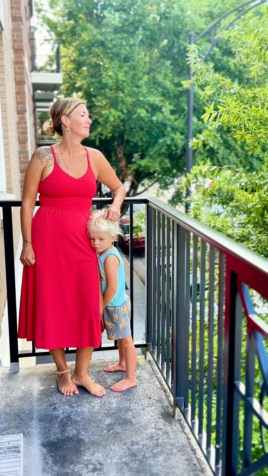 The best everyday dress! It's perfect for walking around town, going to your fav coffee shop, park hangs, and out to dinner. Dress it up or down. Feels like you're  floating on air with super soft fabric that's silky and cool to the touch. It's wrinkle resistant and you can just pull it out of your suitcase. It has a built in bra and great support. I love the slit up the leg for a bit of romance but not too much drama. I'm 5'7, 150 lbs wearing a size Medium.  

 

#LTKOver40 #LTKMidsize #LTKTravel