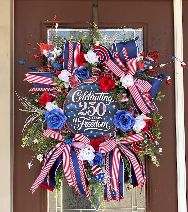 XL Patriotic Wreath - Etsy | Etsy (Global)
