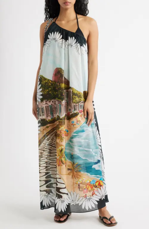FARM Rio | FARM Rio Copacabana Beach One Shoulder Maxi Dress in Copacabana Beach Mul at Nordstrom, Size Large — shop this pick from Emily's edit