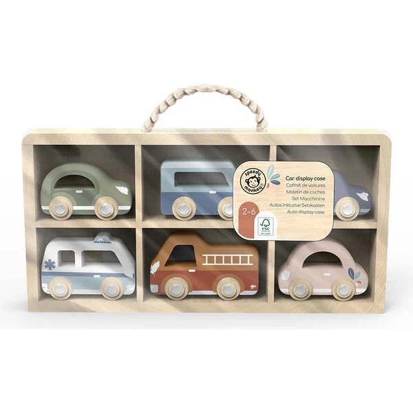 Car Display case w/ 6 vehicles | Maisonette
