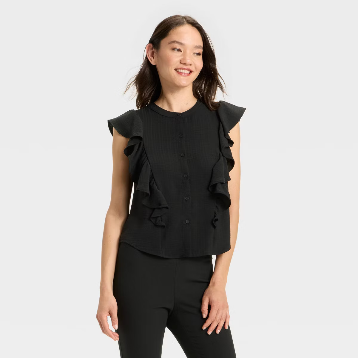 Women's Ruffle Sleeveless Blouse - A New Day™ | Target