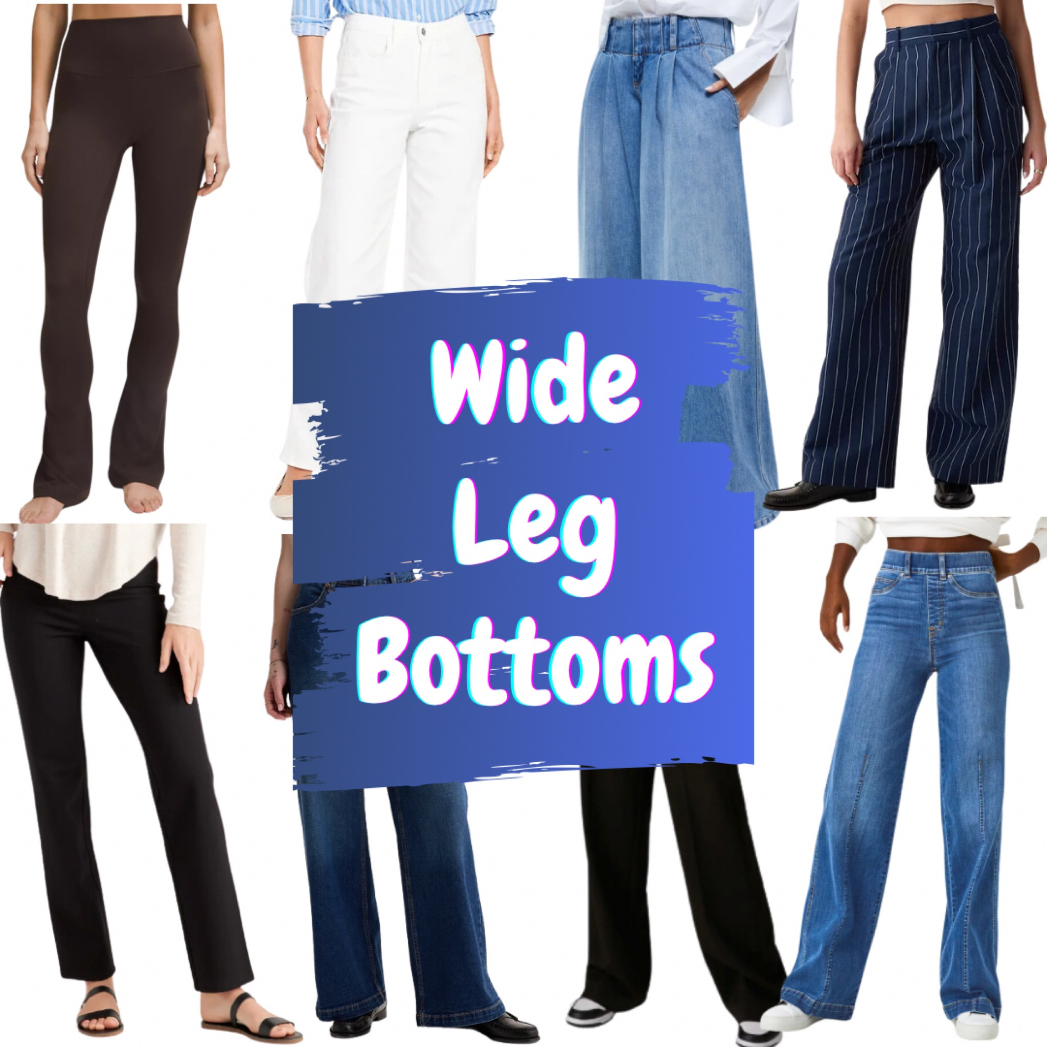Wide leg bottoms! Are you ready for this trend? Do you have a pair in your closet yet? 

#LTKstyletip #LTKmidsize #LTKfindsunder100