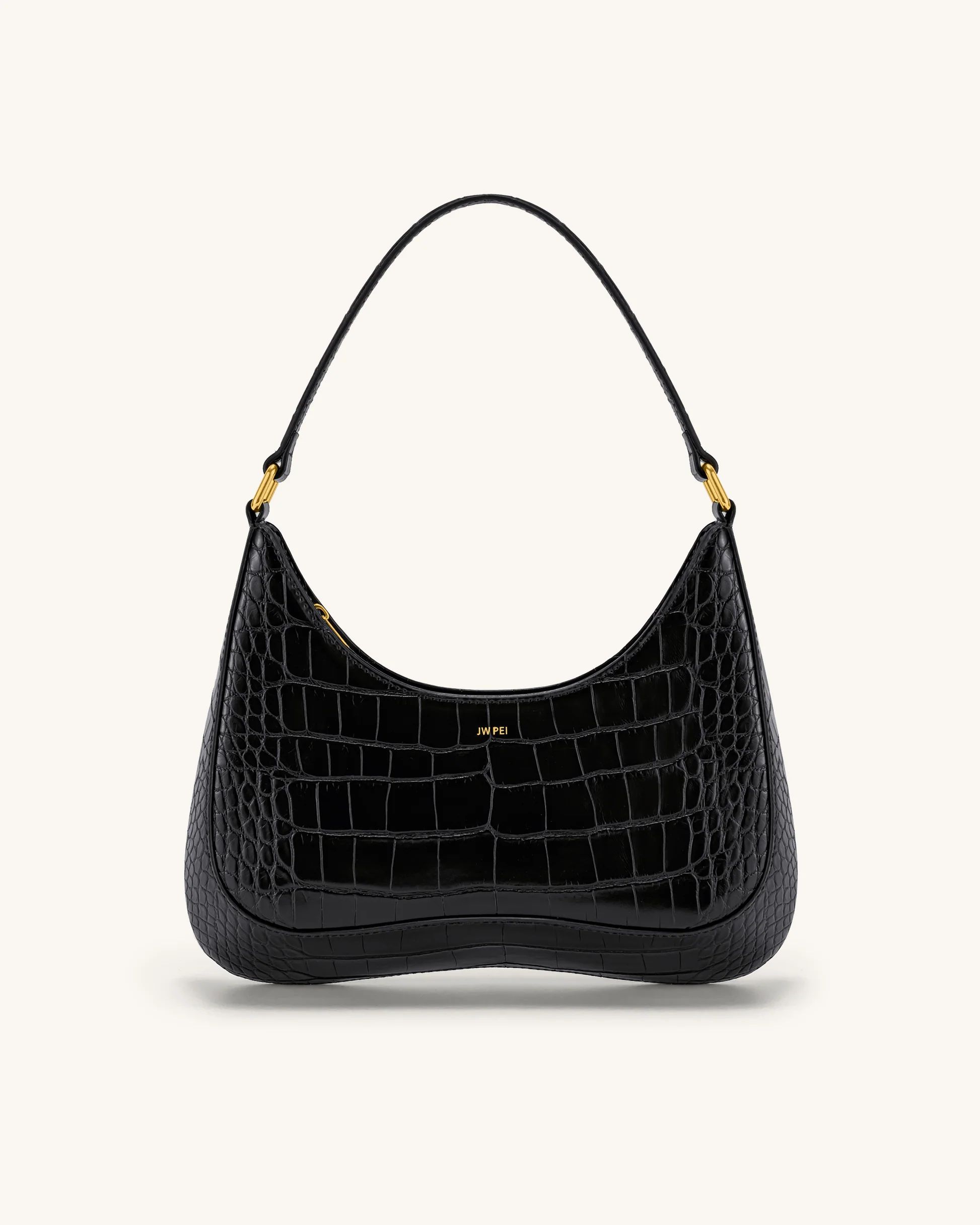 Ruby Shoulder Bag - Black Croc | JW PEI US