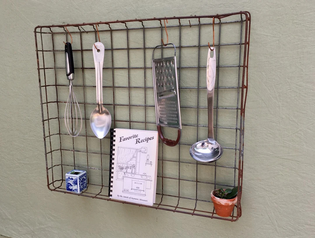 Vintage Industrial Wire Basket — Large Antique Bread Delivery Tray/Rack — Repurposed Studio O... | Etsy (US)