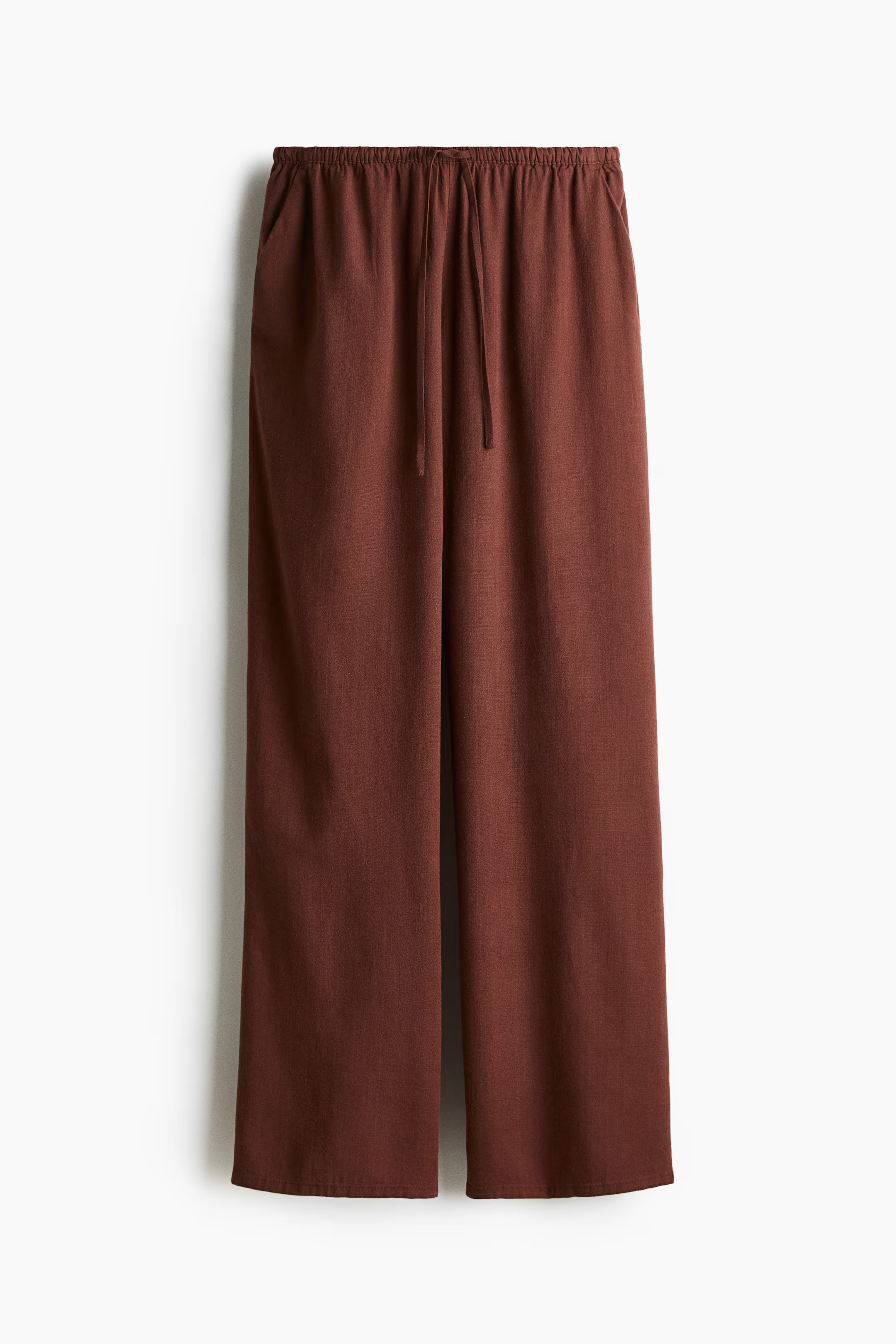 Straight-Leg Drawstring Pants - Brown - Ladies | H&M US | H&M (US + CA)