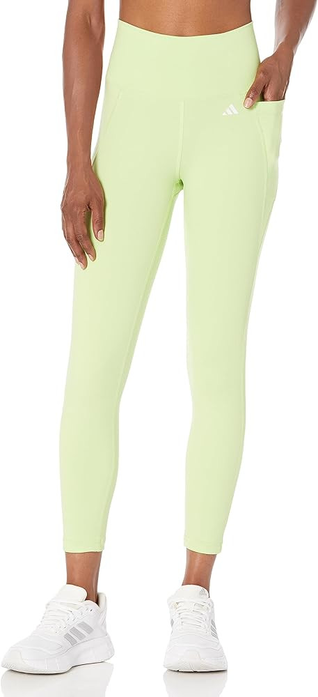 adidas Women's Optime Stash Pocket High-Waisted 7/8 Tights | Amazon (US)