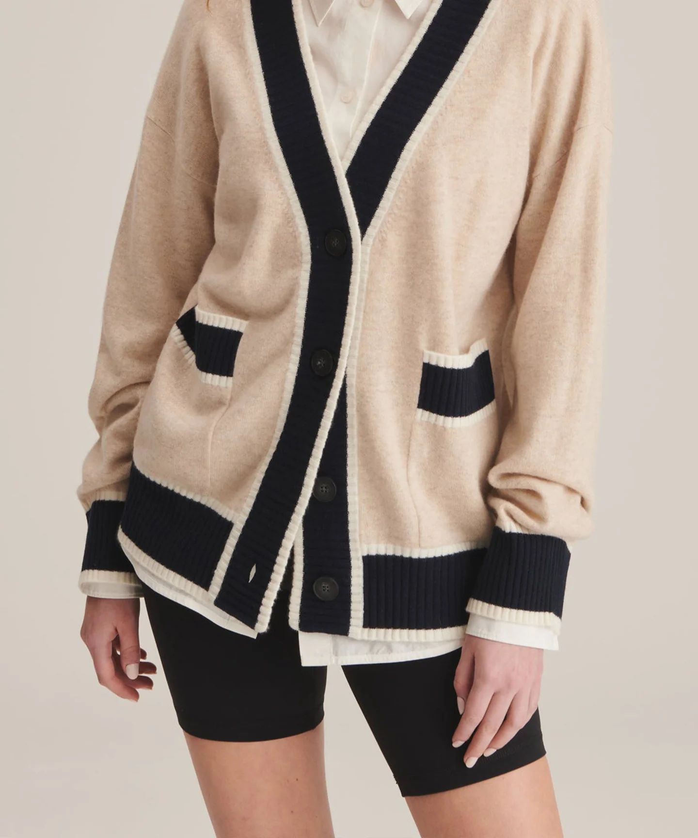 Cashmere Varsity Cardigan | NAADAM