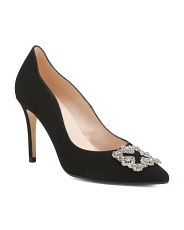 Made In Spain Suede Pumps With Bling | Heels | T.J.Maxx | TJ Maxx