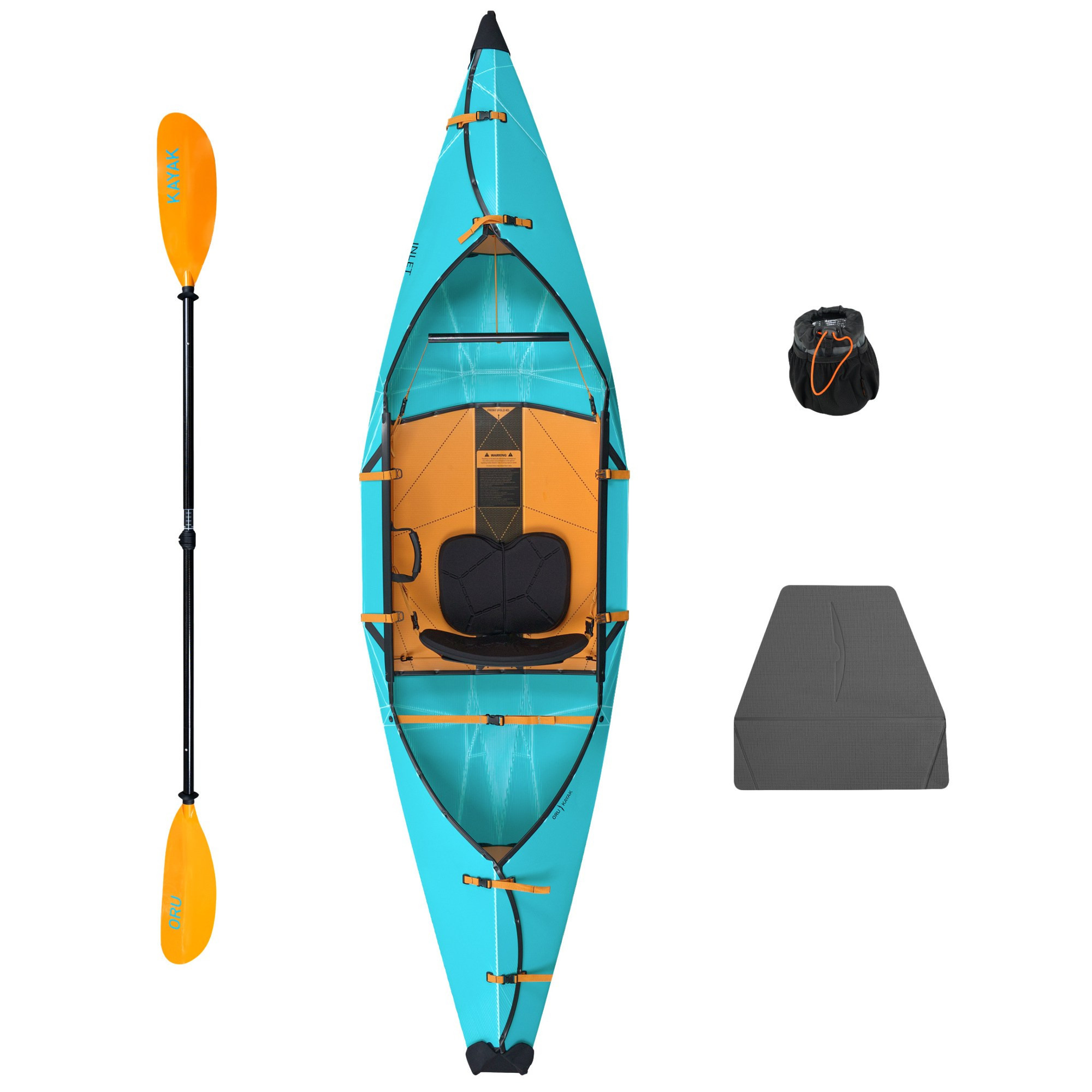 Oru Kayak Inlet Kayak with Paddle - 9'8" Blue 9 Ft 8 In | REI