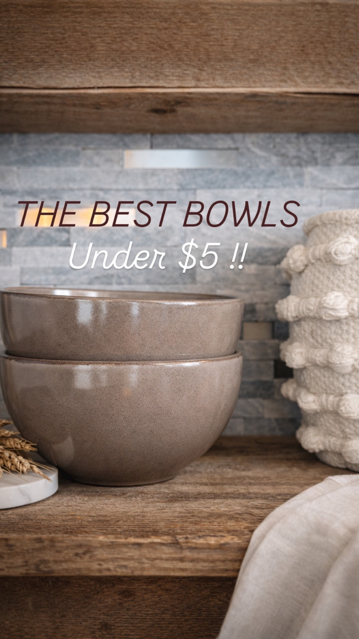 Walmart finds. Pottery barn bowl. Dupes. Spring home decor. New arrivals. Brown home decor. 

#LTKHome #LTKFindsUnder50 #LTKSeasonal