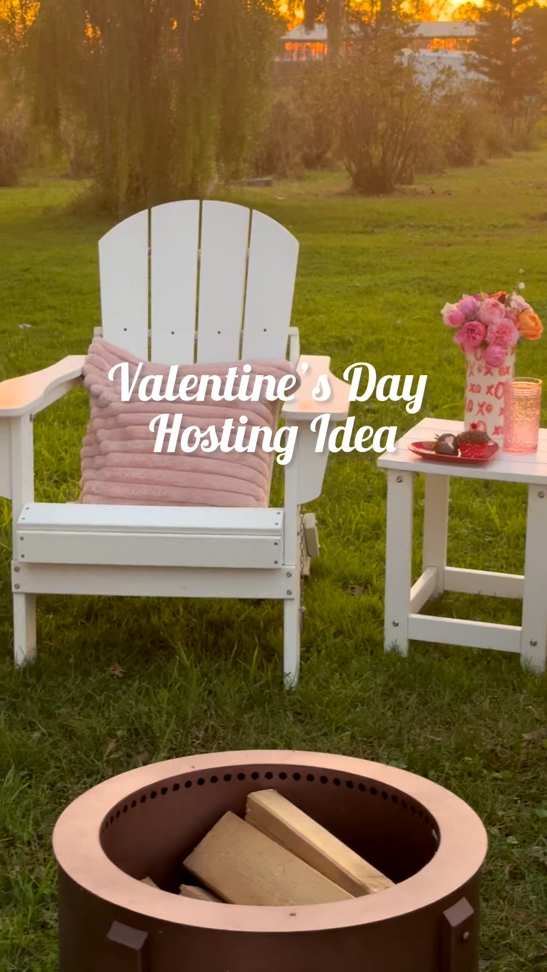 With Valentine’s Day and Galentine’s Day just a few days away, now is the perfect time to plan the perfect last minute Valentine’s Day party! I can’t get enough of these white Adirondack chairs and this outdoor side table from @Wayfair! They have everything you need to throw the perfect party for family and friends! You’ll love their Valentine’s Day decor, their entertaining essentials, beautiful vases, cookware, bakeware and more! 

If you’re looking for easy last minute food ideas, you can’t go wrong with a charcuterie board with cheese, crackers, and heart shaped ramekins filled with veggies or bruschetta dip in a heart shaped dish! ❤️ My mom and I tried pretty hard to make a heart shaped pizza which didn’t go so well, but the thought was there 😆 I made my signature green salad with creamy Italian dressing, and let’s not forget dessert! Who can resist chocolate cupcakes and chocolate covered strawberries! Yum!!! I would serve this again and again throughout the year!! 😍 #ad #wayfair #wayfairpartner #valentinesday #galentinesday 

#LTKHome #LTKValentine #LTKSeasonal