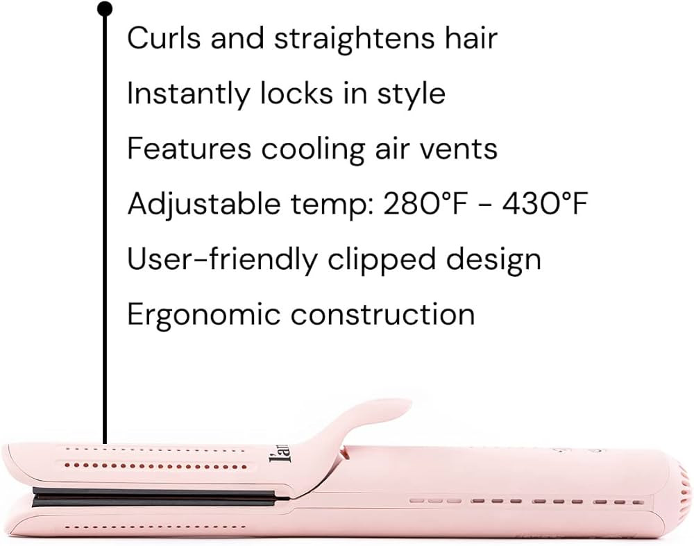 L'ANGE HAIR Le Duo Standard 360° Airflow Styler | 2-in-1 Curling Wand & Titanium Flat Iron Hair ... | Amazon (US)