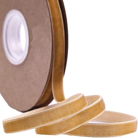 Ribbon for Crafts -Wholesale Bulk 20 Yard 3/8 5/8 1Inch Velvet Ribbon for Gift Package Wrapping F... | Amazon (US)