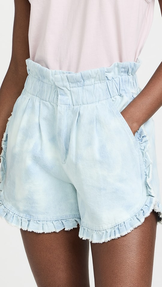 Daryl Bleached Denim Shorts | Shopbop
