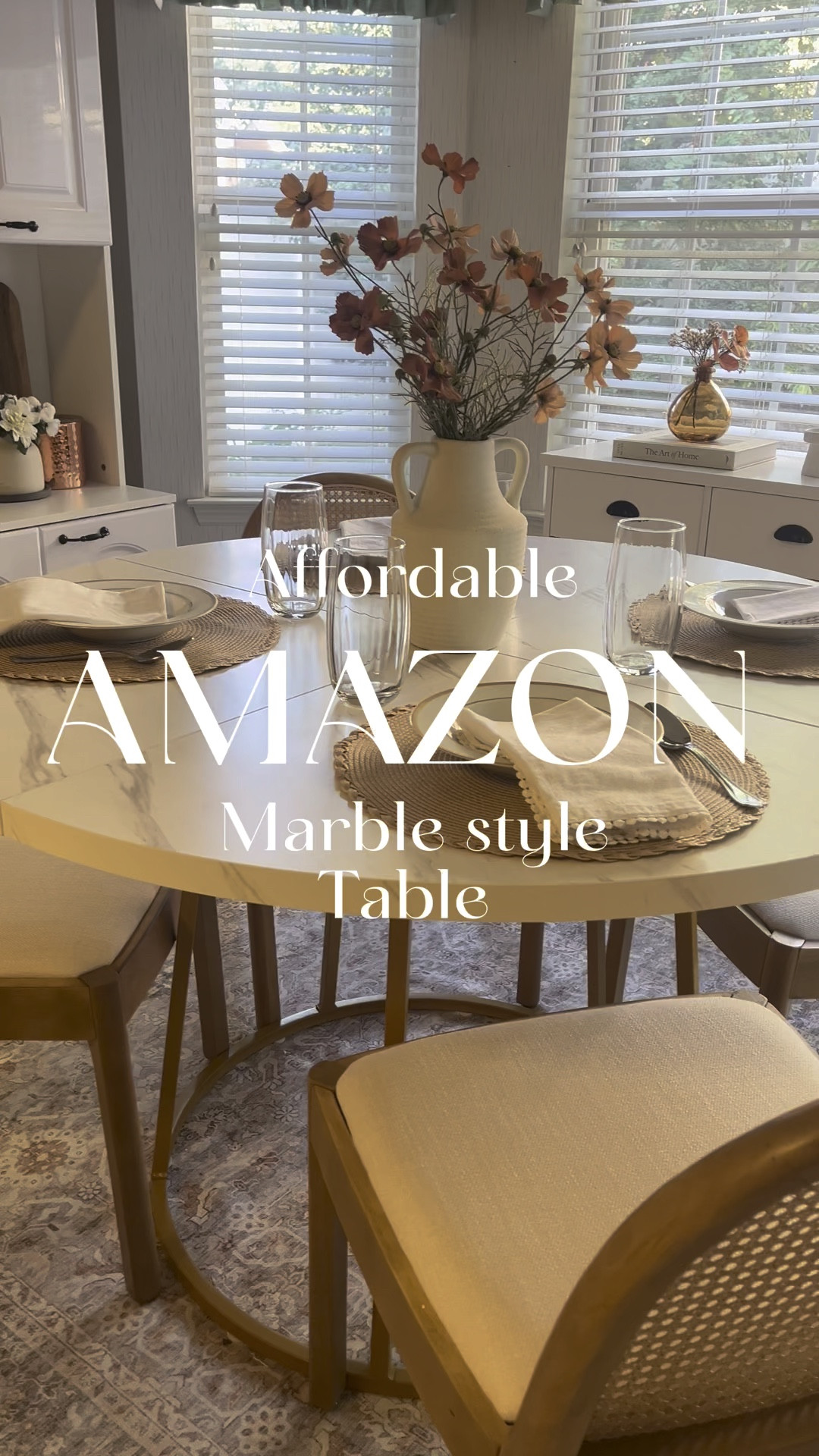 Affordable, marbled style table? I got you covered !! 

#LTKVideo #LTKFallSale #LTKHome