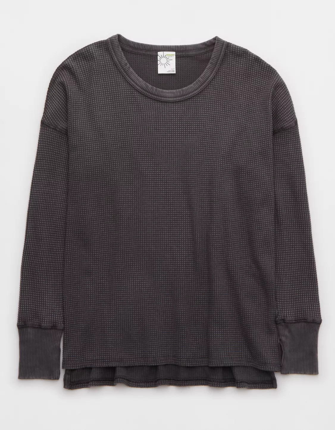 OFFLINE By Aerie Wow! Waffle Long Sleeve T-Shirt | American Eagle Outfitters (US & CA)