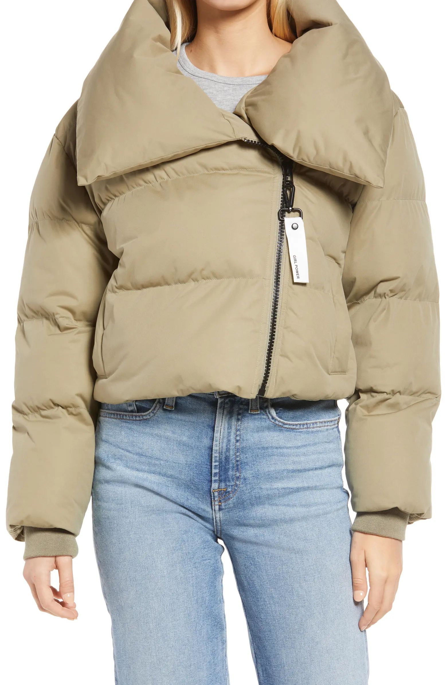 Avec Les Filles Crop Puffer Coat | Nordstrom | Nordstrom