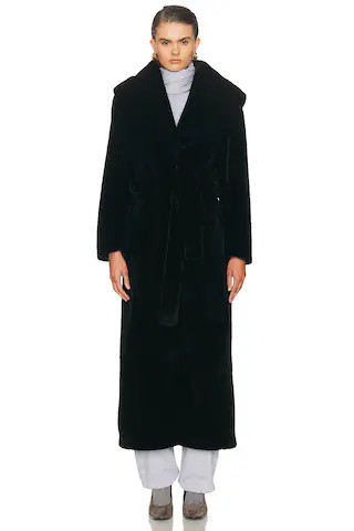 Giovanna Enveloping Shearling Coat | FWRD 