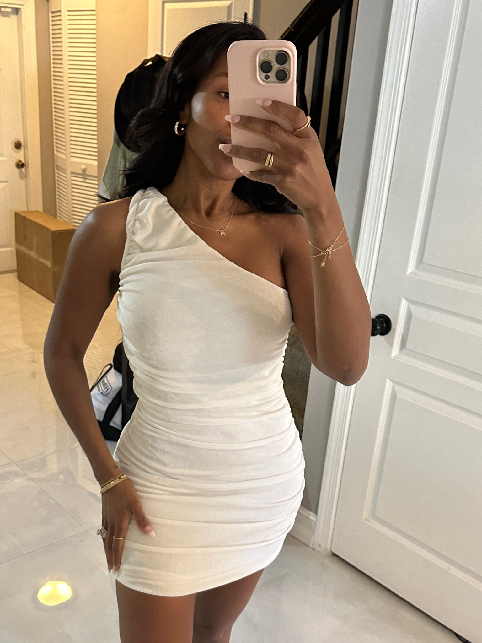 One Shoulder Mini Dress  | Sizing: I’m a small top, 6 bottom, medium in outerwear. 5’4 140lbs | Follow @kirasfashionfinds on Instagram #chicstyle #capsulewardrobe #styleinspo #LTKMostLoved #springoutfit

#LTKfindsunder100 #LTKparties #LTKstyletip