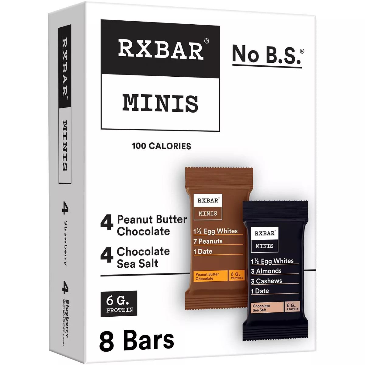 RXBAR Minis Chocolate Sea Salt & Peanut Butter Chocolate Protein Bars - 8ct | Target