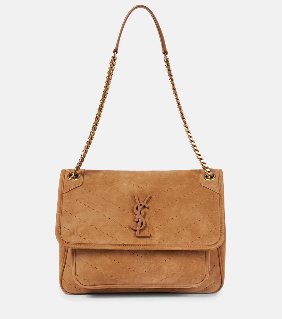 Niki Medium suede shoulder bag | Mytheresa (US/CA)