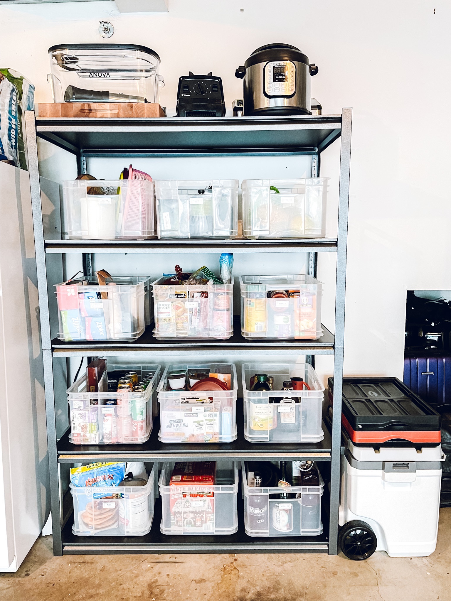 Garage organization. The Container Store European Commercial Crate. Home Depot 5-Tier Steel Garage Storage Shelving✨

#LTKfamily #LTKhome