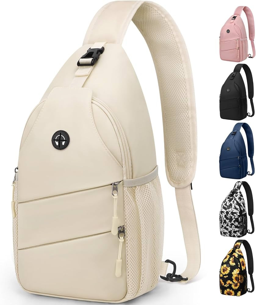 Crossbody Bags for Women Men Trendy Sling Bag Bakpack Casual Chest Bag with Convertible Shoulder ... | Amazon (US)