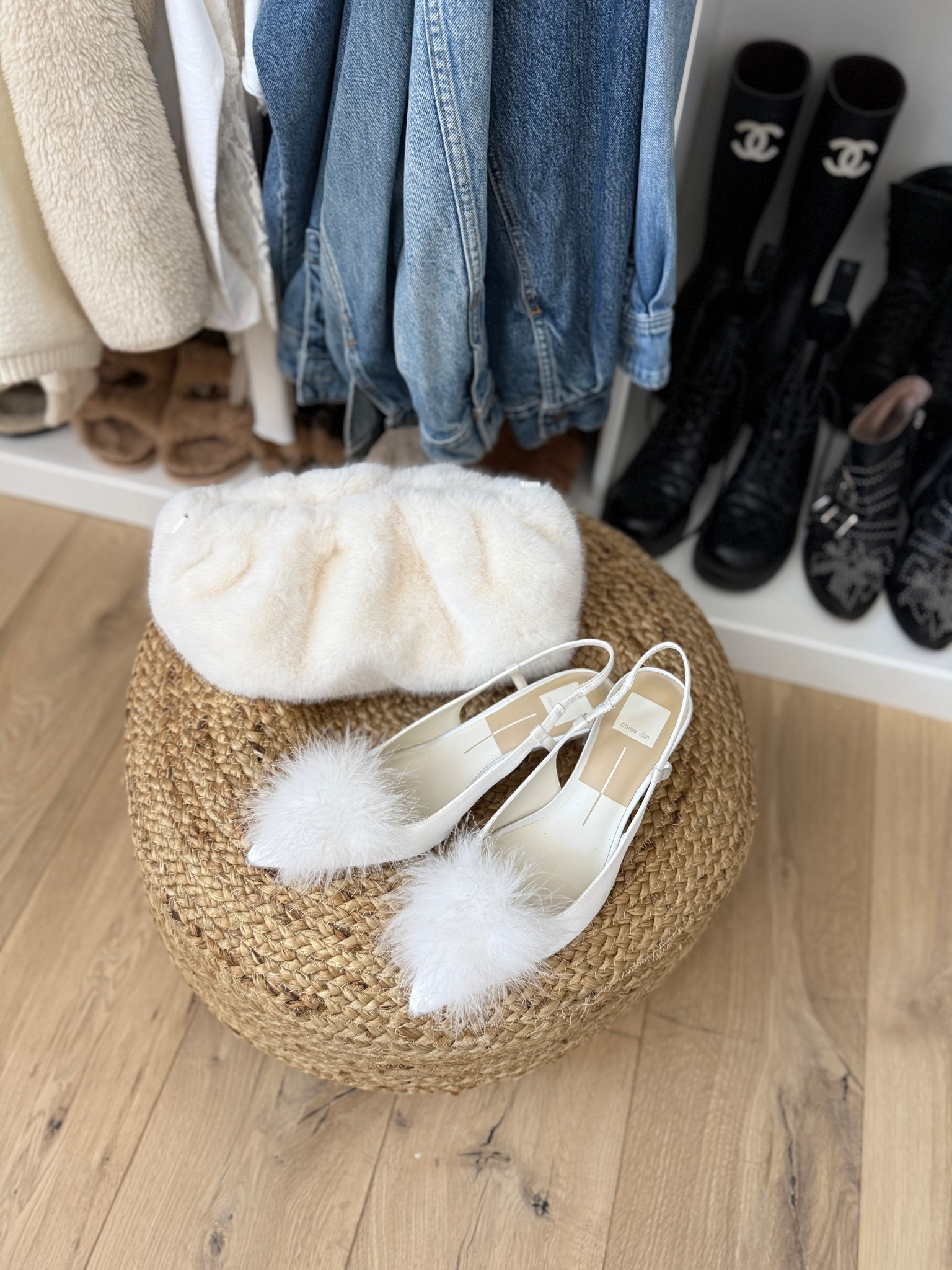 Fury bag from Amazon and white heels🤍🤍

Winter outfit 
Bride 

#LTKSeasonal #LTKWedding