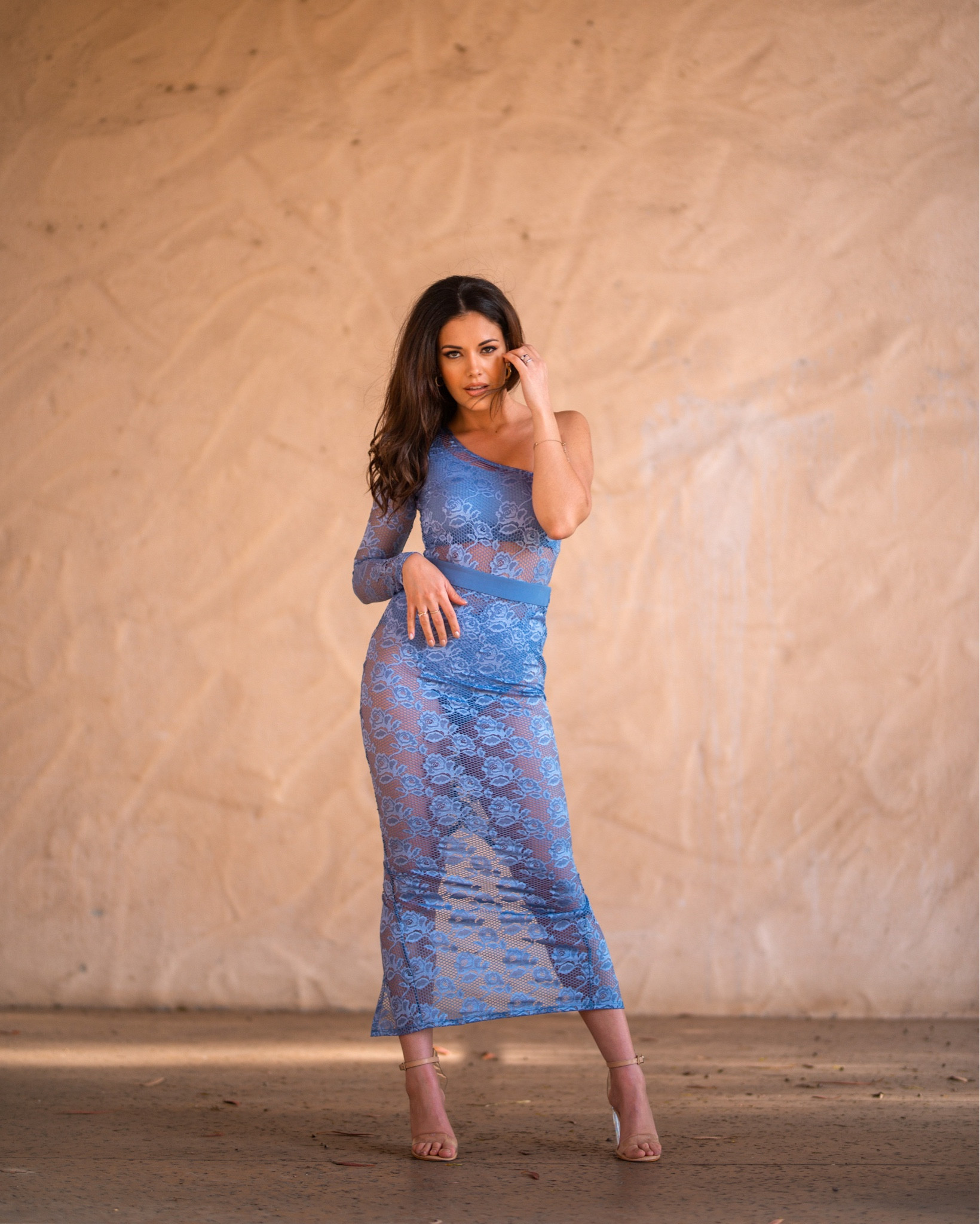 strapless open back dress All My Love Maxi Dress - Insignia Blue