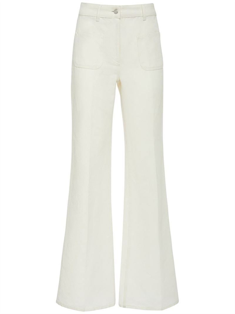 Danbeth linen & cotton wide pants - Loro Piana - Women | Luisaviaroma | Luisaviaroma