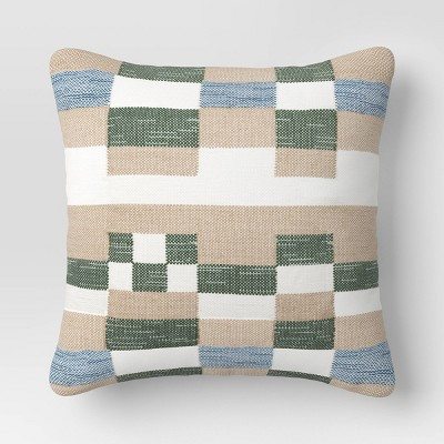 20"x20" Parley Kilim Square Outdoor Throw Pillow - Threshold™ designed with Studio McGee | Target