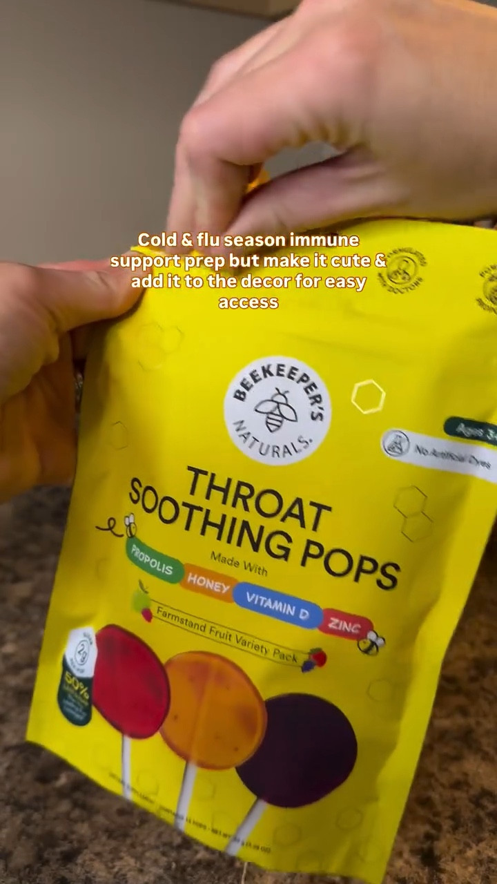 We don’t joke around when it comes to staying healthy and keeping the kids healthy during cold & flu season. 

I am so excited to be partnering with @beekeepers_naturals to share their Throat Soothing Pops. Cooper loves all the flavors, so it’s a win-win for us! 

We really love that they don’t contain any food dyes or artificial flavors. 

🍯🐝🍯🐝

#bknhivepartner #momlife