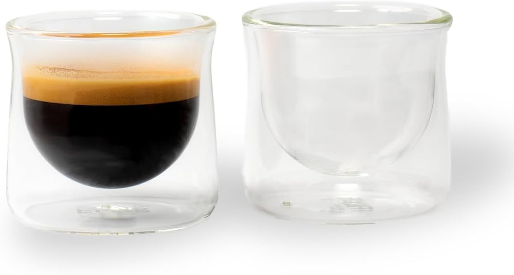 FLUR Espresso Glass (Set of 2): For Espresso and Small Espresso Drinks - Double-Walled Borosilica... | Amazon (US)