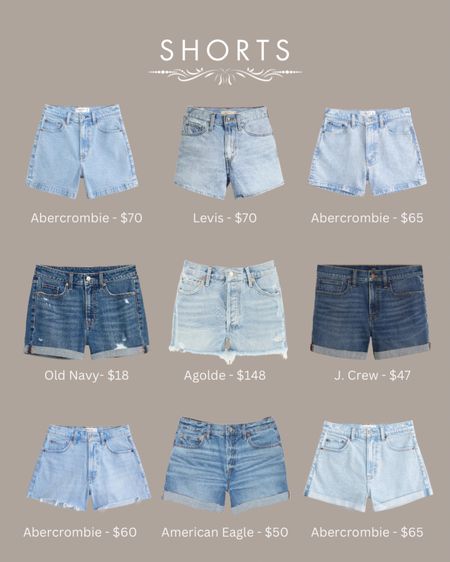 Spring/Summer Capsule Wardrobe: Denim shorts

Brands Include: Abercrombie, American Eagle, Agolde, J.Crew, Levi’s, Old Navy

#LTKfindsunder100 #LTKstyletip #LTKSeasonal