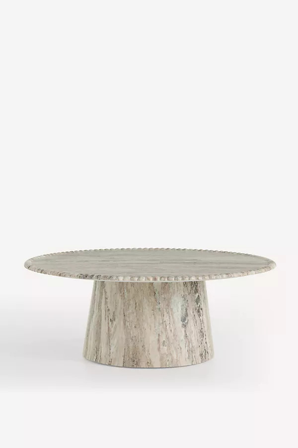 Lyla Round 42" Marble Coffee Table | Anthropologie (US)