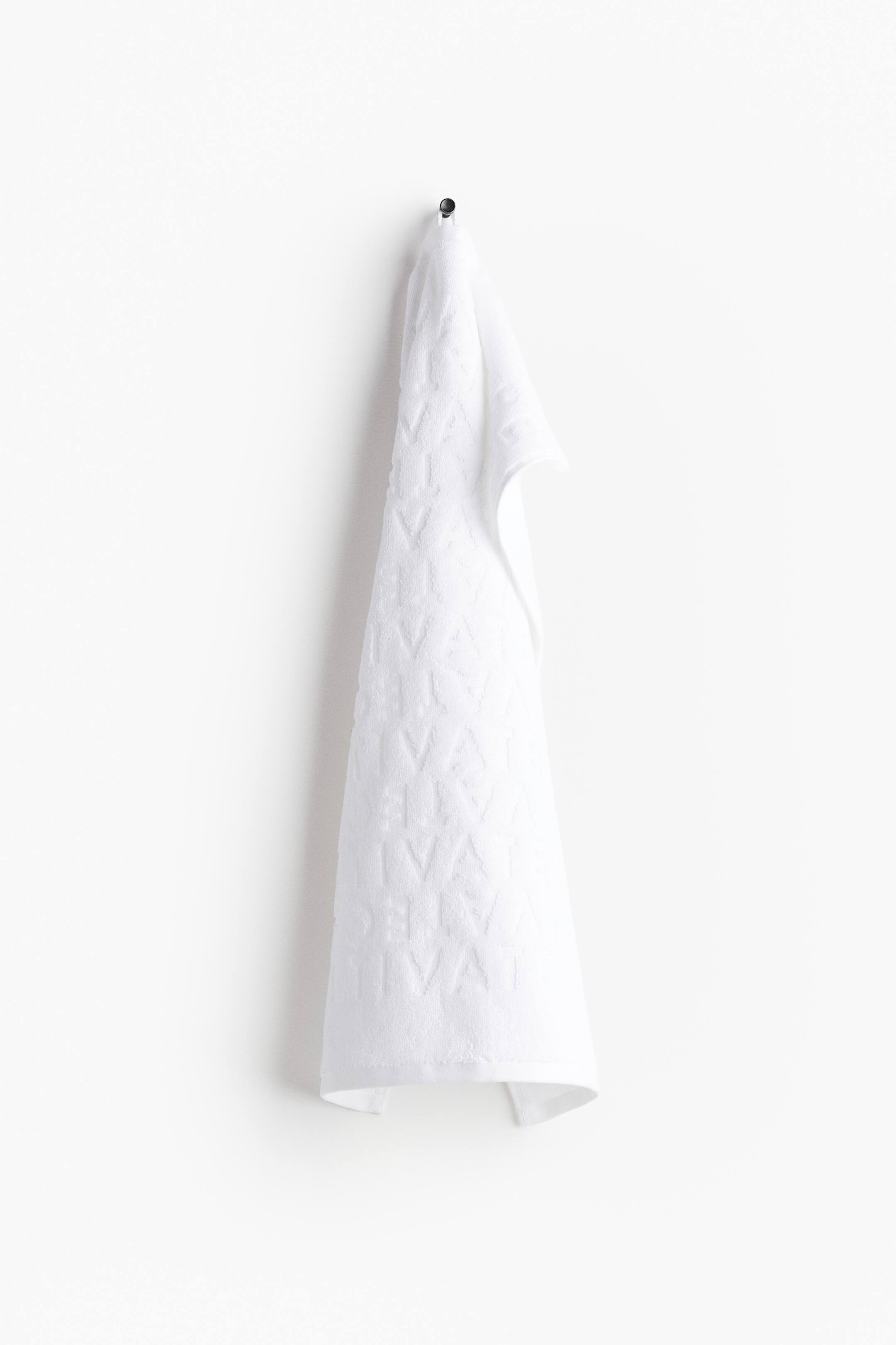 Cotton Terry Hand Towel - White - Home All | H&M US | H&M (US + CA)