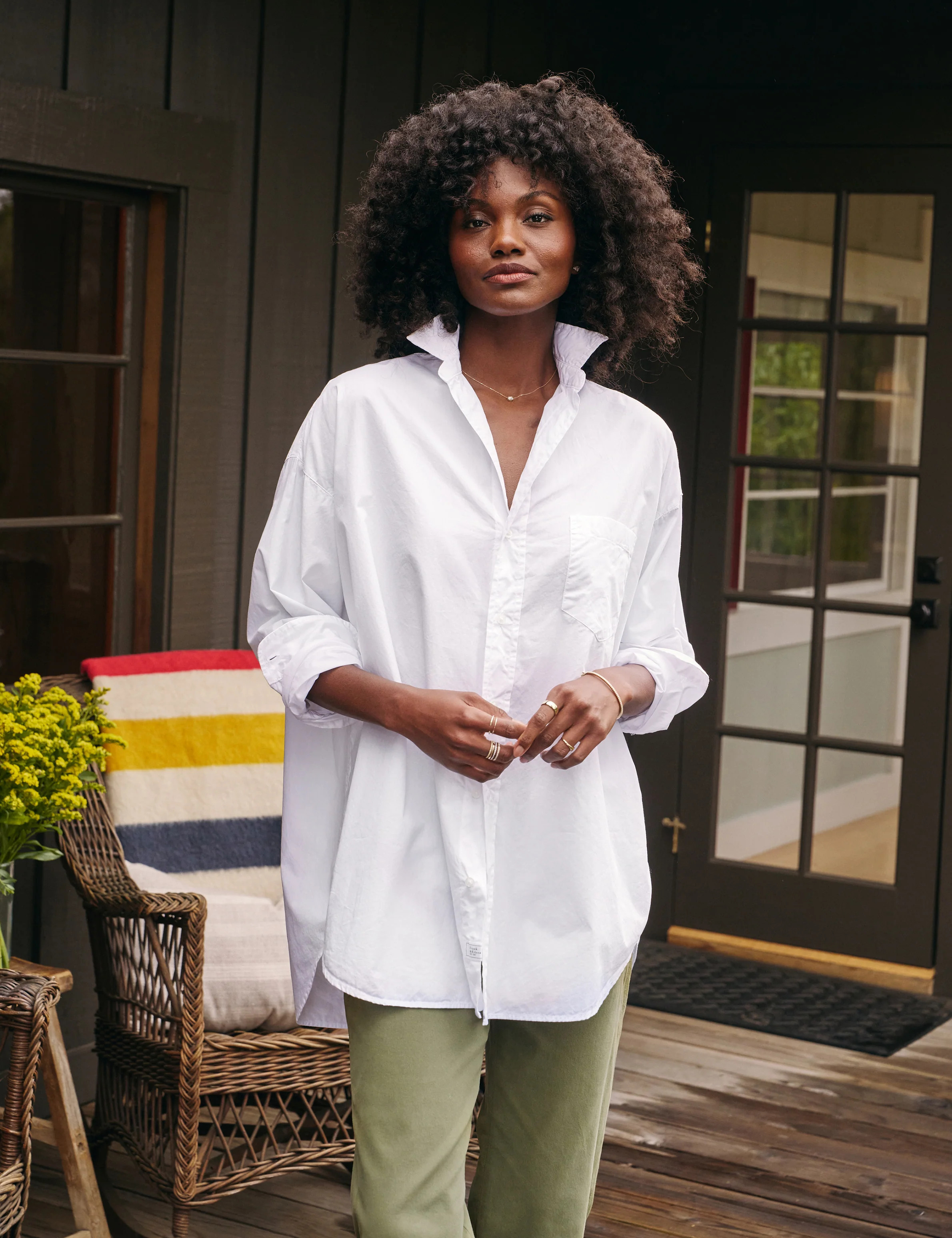 SHIRLEY White, Everyday Poplin | Frank & Eileen