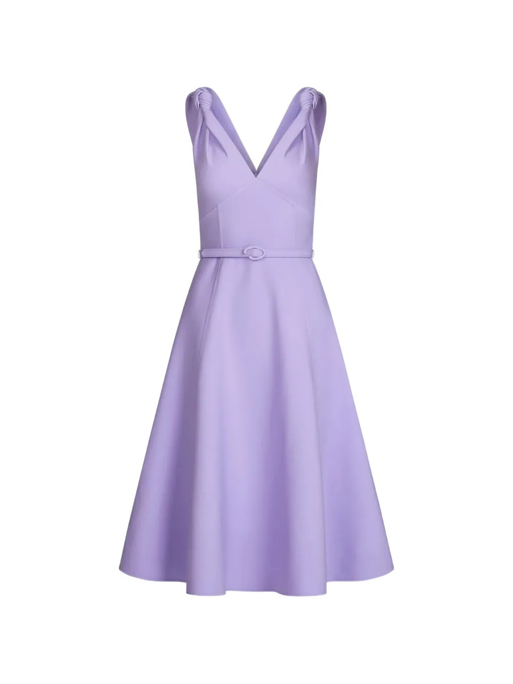 Oscar De La Renta Abito Midi Con Incrocio | Viola | FARFETCH IT | Farfetch Global