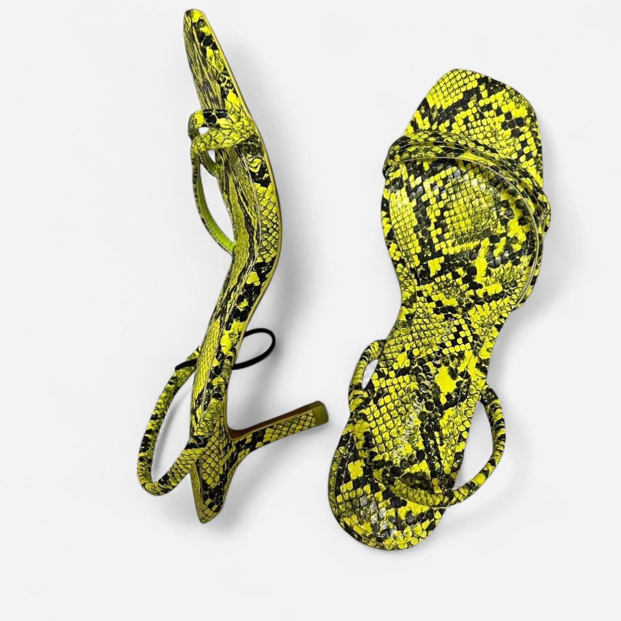 Zara Women's Footwear - Yellow/Green | Depop US