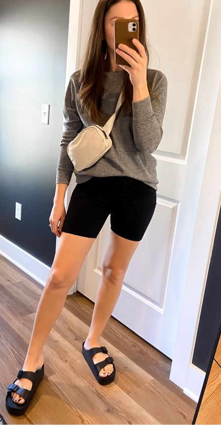 Such a comfortable biker shorts outfit idea! Biker shorts outfit, spring outfit idea, hot girl walks outfit!

#LTKfindsunder50 #LTKstyletip #LTKshoecrush