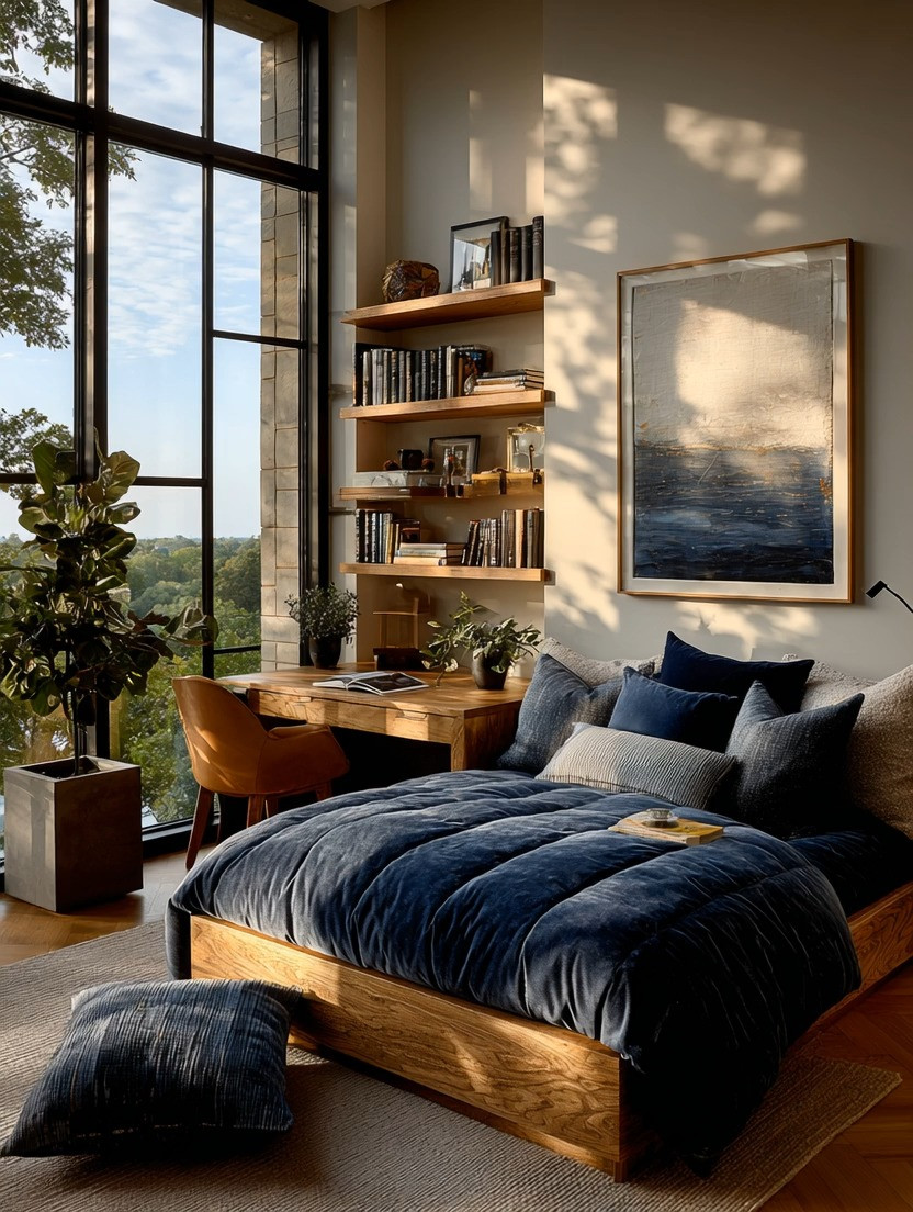 Your teenager’s room doesn’t have to look chaotic to feel creative.

Teens today are building ideas, exploring passions, and shaping who they’re becoming. They need a calm, elevated space that supports that growth — not just a place to sleep.

Create a refined study nook with a solid wooden desk, a comfortable statement chair, and most importantly, wooden floating shelves. Shelves are where their world lives — books, collectibles, awards, projects, ideas, memories. Give them space to display what matters to them.

A grounded wooden bed, layered neutrals, and thoughtful storage instantly transform the room from “typical teen” to intentional and inspiring.

Because creativity thrives in calm environments.

Let’s build them a space they’ll actually want to sit in.

#TeenRoomRefresh
#StudyNook
#ModernTeenRoom
#HomeDesign 

 #LTKHome