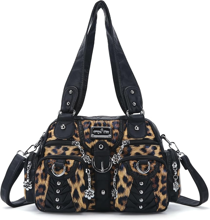 Angel Kiss Small Purse Handbag for Women Crossbody and Shoulder Bags Multipocket Soft Hobo Purses | Amazon (US)