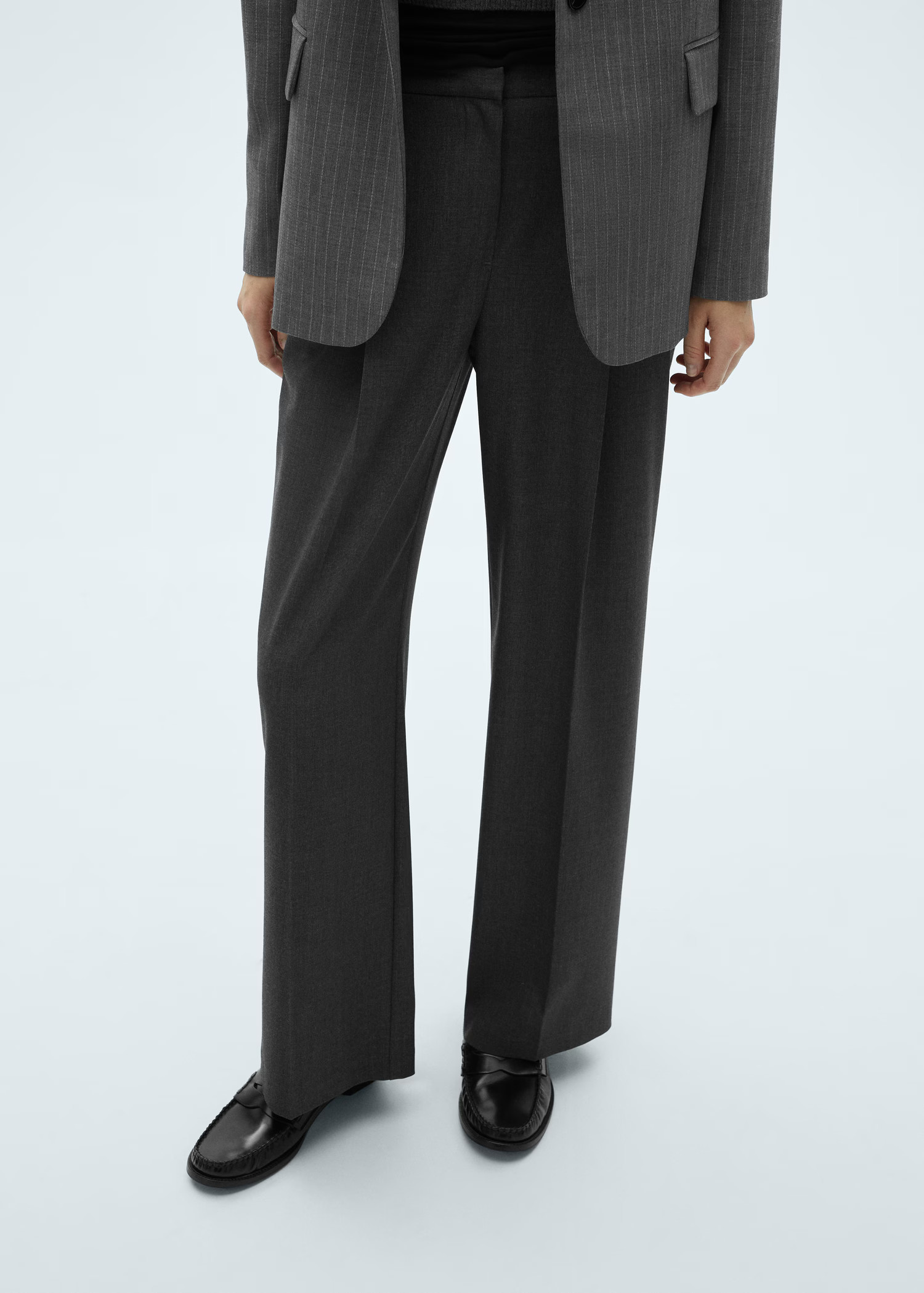 Wideleg pleated trousers - Women | MANGO USA | Mango (US/MX/AU)