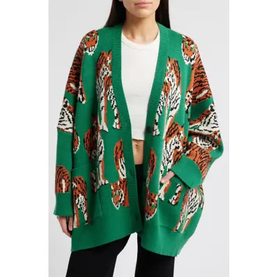 Dressed in Lala Tiger Tales Oversize Cardigan at Nordstrom, Size Small | Nordstrom