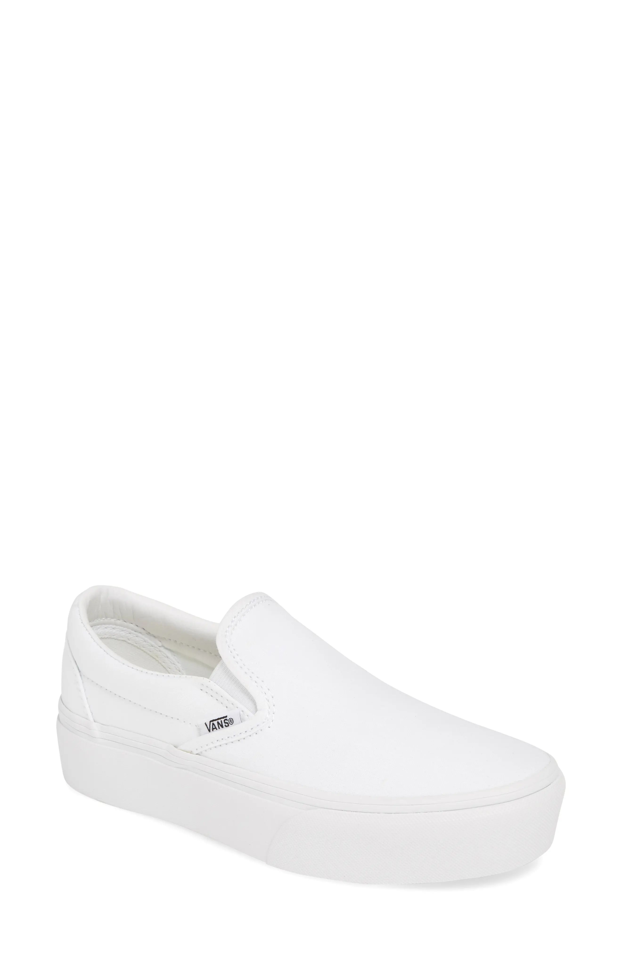 Women's Vans Platform Slip-On Sneaker, Size 11 M - White | Nordstrom