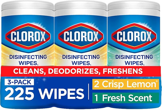 Clorox Disinfecting Cleaning Wipes Variety Pack, 75 Count Each, Pack of 3 (Package May Vary) | Amazon (US)