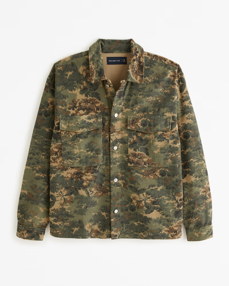 Men's Corduroy Shirt Jacket | Men's Tops | Abercrombie.com | Abercrombie & Fitch (US)
